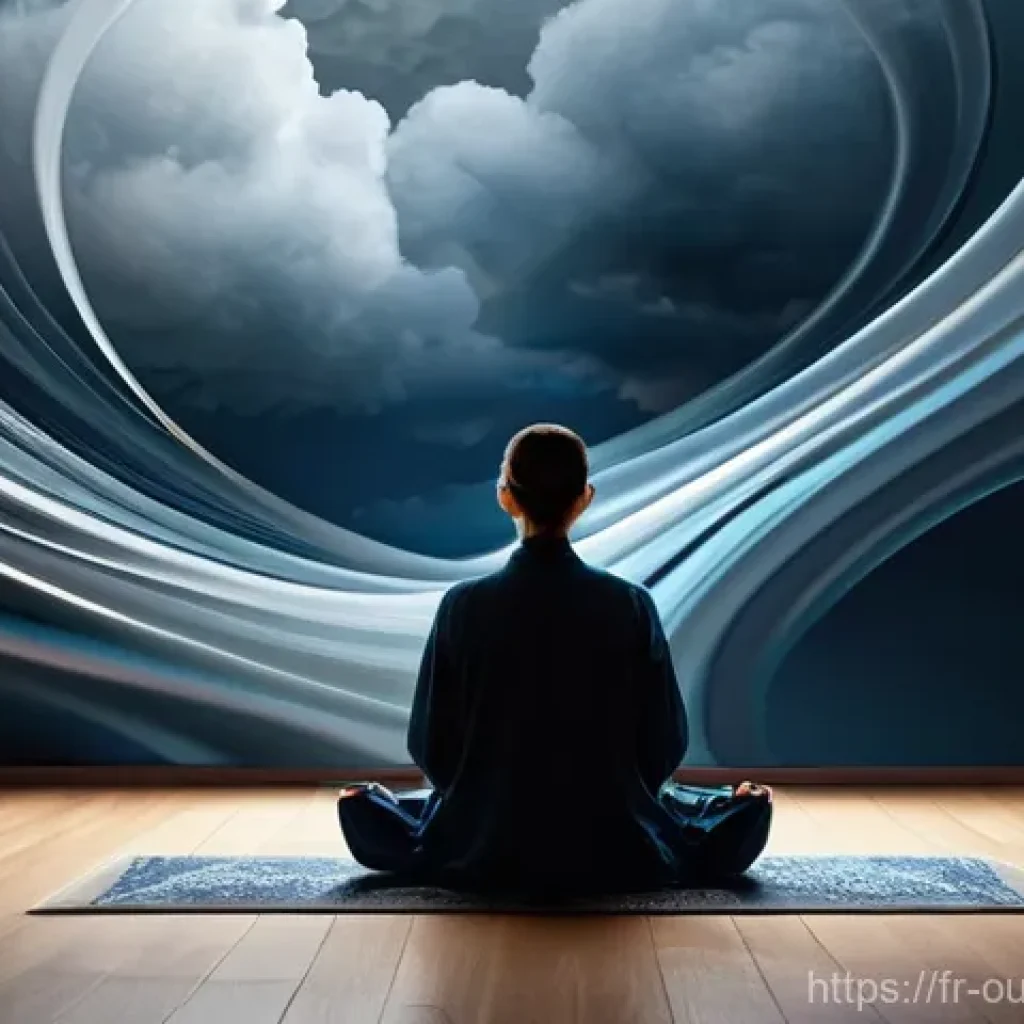 지속 가능한 영감을 위한 명상 기법 - **Prompt 1: Mental Clarity and Flow of Ideas**
"A serene adult individual, dressed in comfortabl...